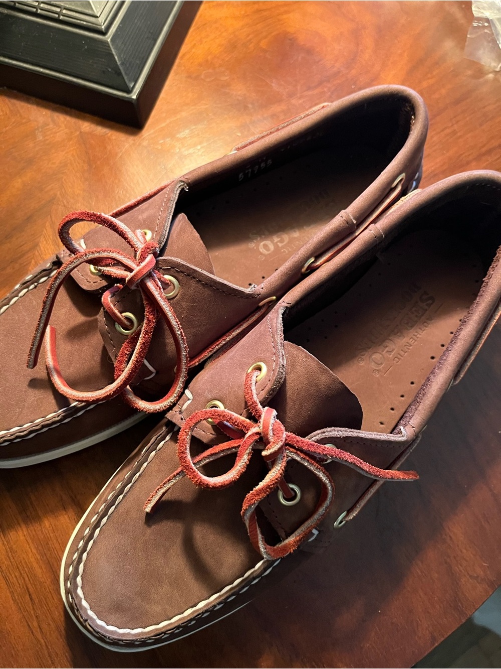 Sebago Women's Loafers Classic Portland Dockside Boat Brown Leather Size 8 New!